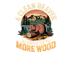 A clean beaver becomes more and more woody