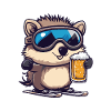Bière après-ski hérisson