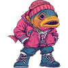 Piranha Fish Funny Winter