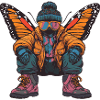 Butterfly Funny Winter