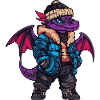 Dragon Funny Winter