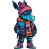 Donkey Funny Winter