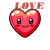 Je t’aime coeur mignon