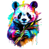 Panda peint