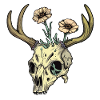 Wendigo Floral Skull Wild