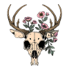 Wendigo Crâne Floral Wild