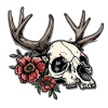 Wendigo Floral Skull Wild