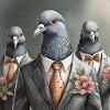 Doves in suits