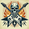 Rock Poster with Guitars