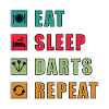 Eat Sleep Darts Repeat - Dart Geschenk