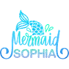 Name shirt Sophia with mermaid
