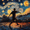 Football Footballer Van Gogh