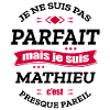 MATHIEU PARFAIT - PRENOM MATHIEU