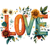 Rustic Floral LOVE