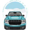 Pickup front view