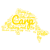 Carp Fishing - Carp-Shaped Yellow Words