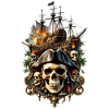 Totenkopf Schädel 05839