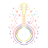 Banjo Line Art