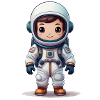 A cute astronaut