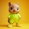 3d Character - Cute Squirrel