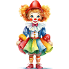 Karneval oder Fasching – Clown Kostüm