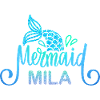Name shirt Mila with mermaid