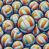 Volleyball mosaic