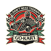 Go-Kart Driver Retro Saying Design