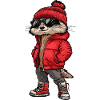 Meerkat Funny Winter
