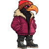 Harpy Bird Funny Winter
