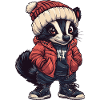 Skunk Funny Winter