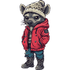 Hyena Funny Winter