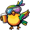 Hummingbird Bird Après-Ski Bière