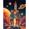 Astronauts on an alien planet