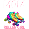 Mutter des Rollermädchens Rollschuhlaufen Roller