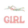 Swimming Girls Sea Swimmers