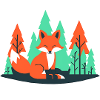 Fuchs im Wald