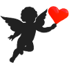 Angel heart, black