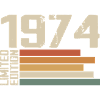 1974 Vintage - Retro 1974 Birthday Gift 1974