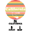 Californien brande kort 2025 T-shirt