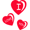 hearts i love you