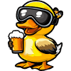 Duck après-ski beer