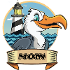 Moin -Möve with lighthouse