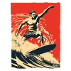 Oldschool Retro Surfing