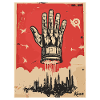 The hand in propaganda style