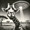 Lusitge Girafe OVNI Alien Selfie