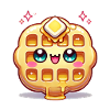 Waffle kawaii waffle cute