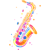 Retro Saxophone