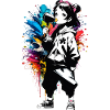 Street Art Girl 23247