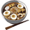 Ramen Eggs Bowl Illustration